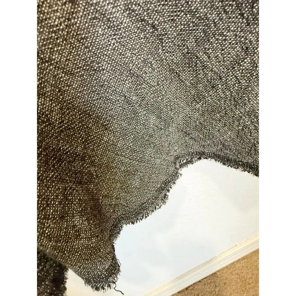 Eileen Fisher Linen Blend Textured Sleeveless Fringe Hem Maxi Dress Vintage - Picture 5 of 7